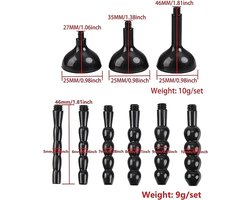 Chastity Cage met Urethral Plug en 5 Ringen