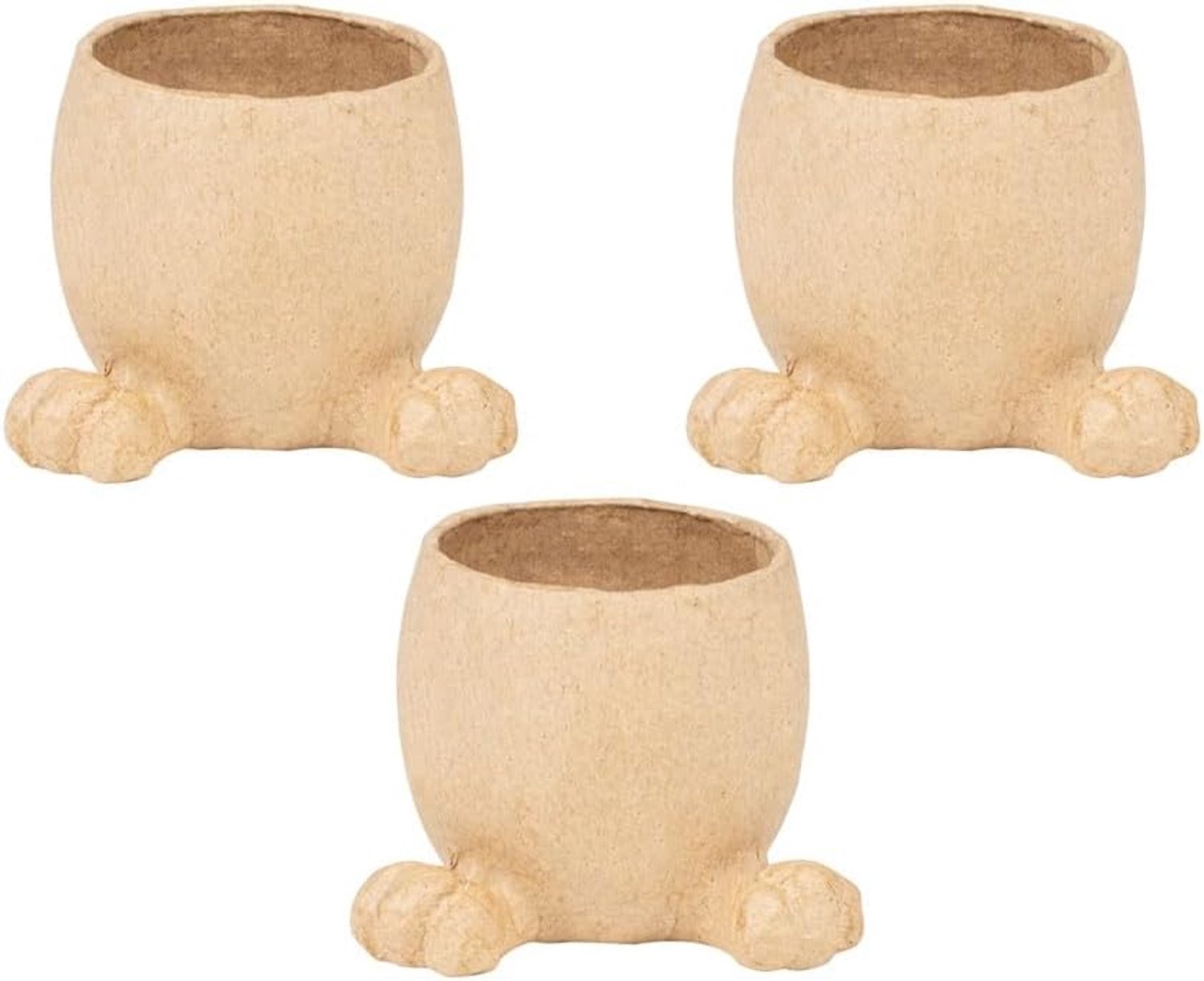 Coquetier 7x6x6 cm - Lot van 3 - Decoratief konijn - Perfect voor paasontbijt - ServiceTopper
