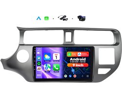 Boscer 2 Din Android 15 Autoradio - Geschikt voor Kia Rio (2012-2014) - Draadloos Apple Carplay & Android Auto - 6+128GB - 9 Inch HD IPS Touchscreen - GPS Navigatie - WIFI, Bluetooth & USB - Achteruitrijcamera & Microfoon