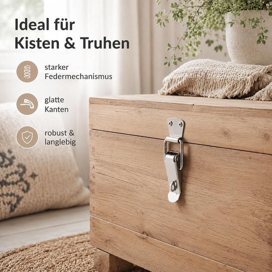 4-delige set kistenspanners, metaal, met schroevendraaier, sluiting — afbeelding 4