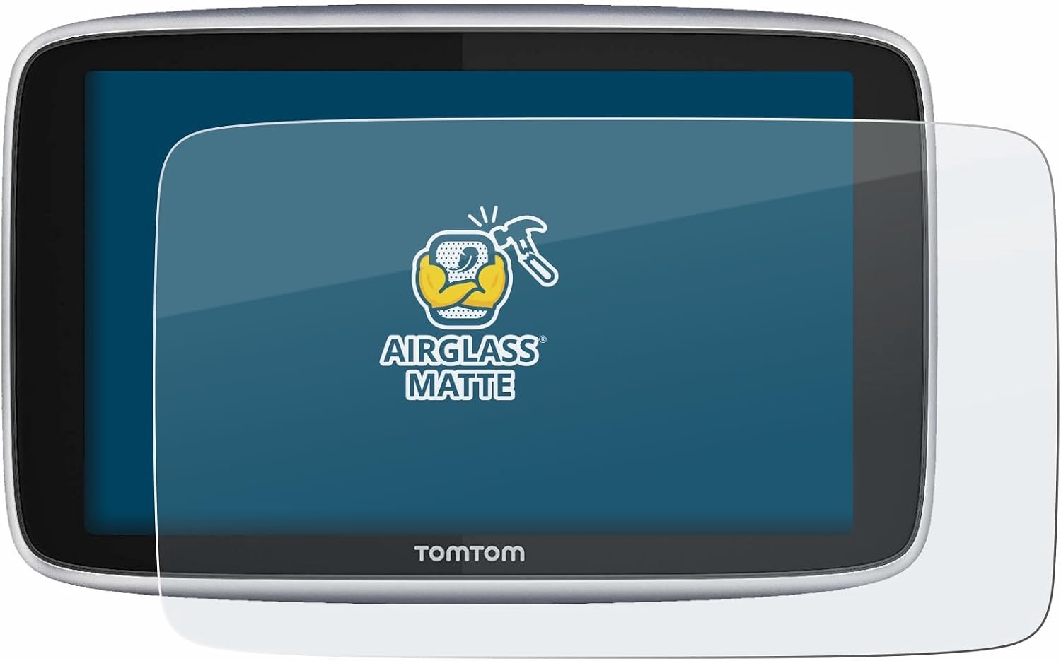 Beschermglas folie voor TomTom GO Premium X - 6 inch - hybride pantserglas - anti-reflex - m-winkel – foto 5