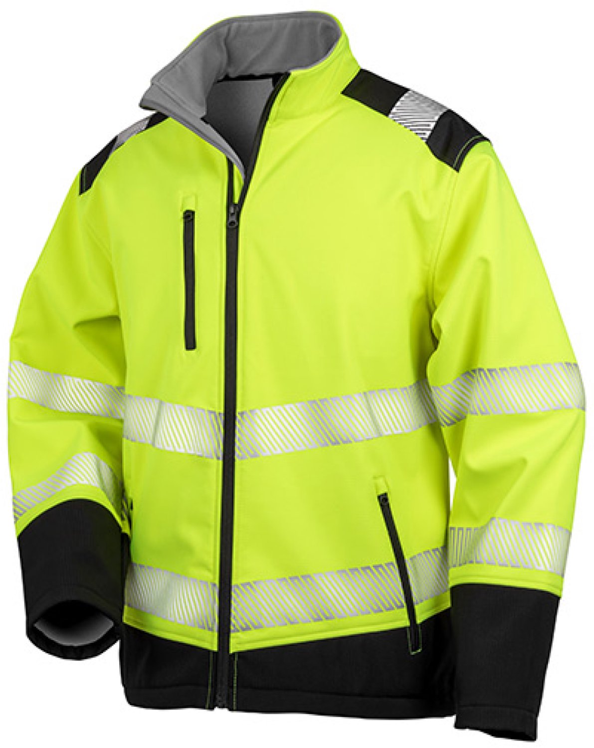 Regatta Printable Ripstop Safety Softshell Jacket RT476 Fluorescent Zwart