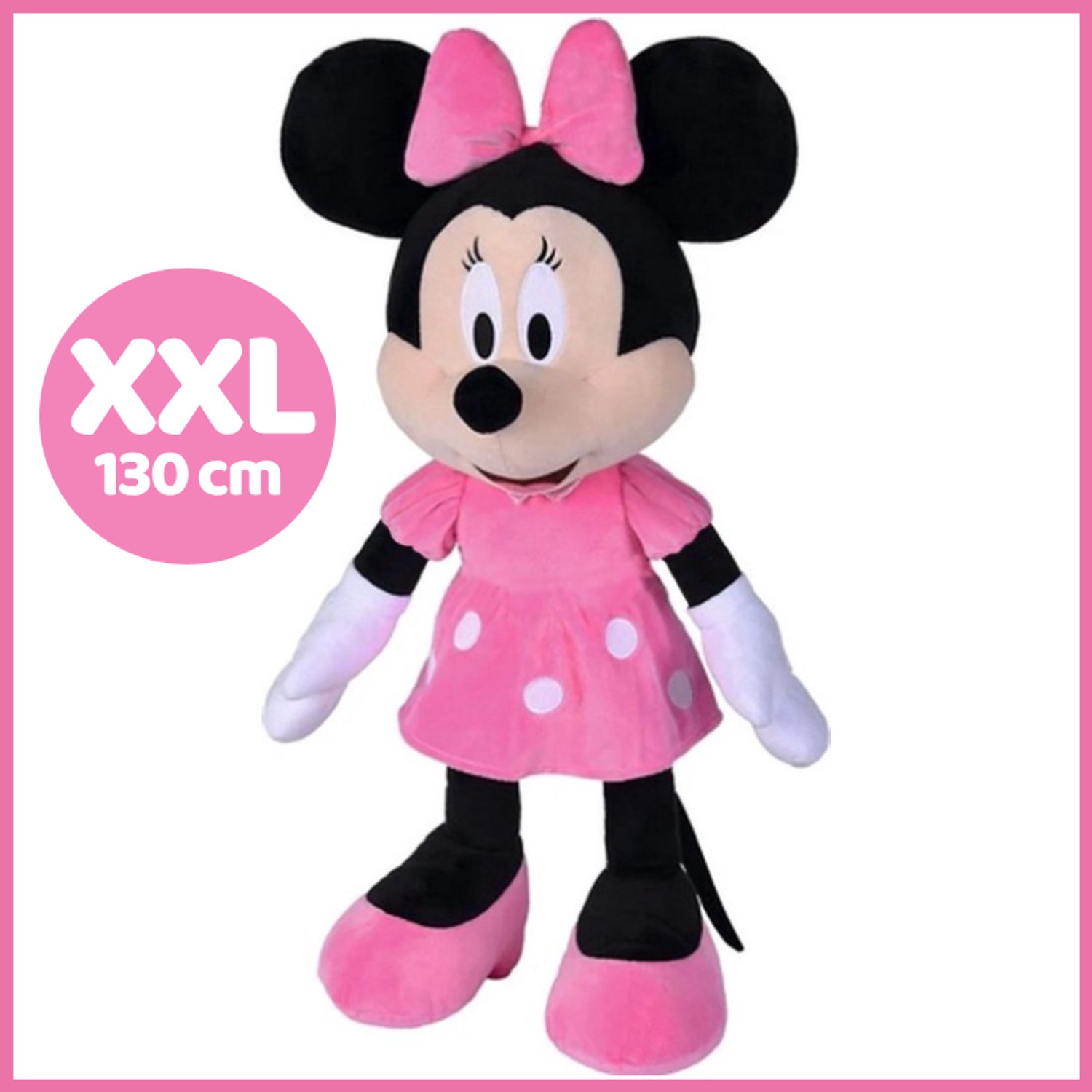 Minnie Mouse Disney Pluche Knuffel XXL 130 cm - Extra Groot Speelgoed voor Kinderen Jongens Meisjes - Grote Knuffels XL