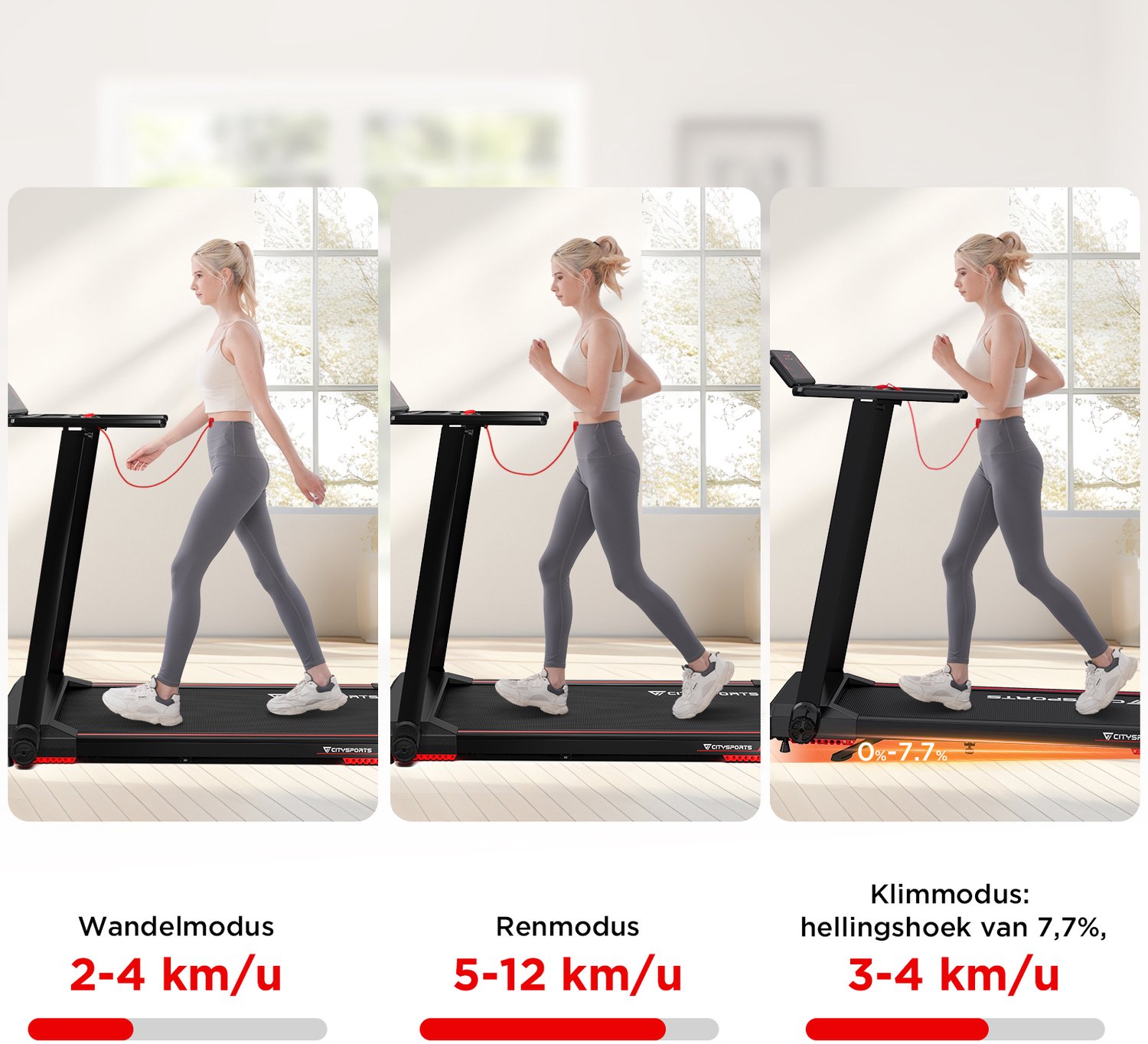 CITYSPORTS CITYSPORTS WP9 Elektrische Loopband - afbeelding 3