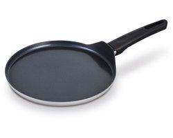 Brabantia INDU+ Pannenkoekenpan - Ø 24 cm - Flensjespan - Keramische Antiaanbaklaag - Geschikt voor Inductie - 100% PFAS Vrij - Vaatwasserbestendig - Grijs