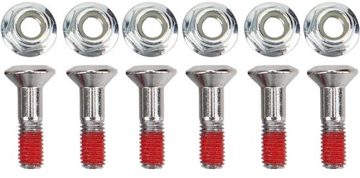 Tandwielboutenset - 6 stuks - Aluminium - Vernikkeld - Motortandwielbevestigingsset - Schroefset - Ter vervanging - YZ YZF