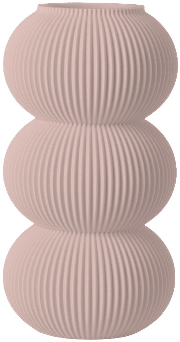 Layvo Elin Vaas - Bloesem - 25 cm - droogbloemen vaas - organische vaas - gerecycled plastic