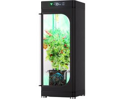 VGrow Intelligente all-in-one bouwdoos, systeem met groeilicht, Samsung LM301H EVO, geavanceerd circulatie- en ventilatiesysteem, irrigatie, magneetvenster, hydrocultuur binnenshuis