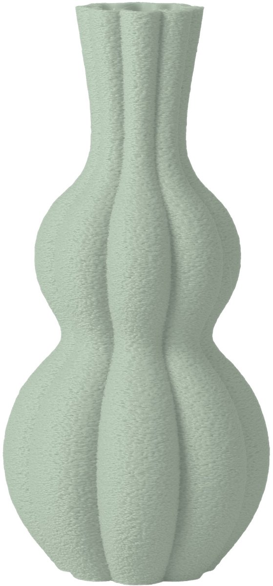 Layvo Ember Vaas - Salie - 20 cm - droogbloemen vaas - organische vaas - gerecycled plastic