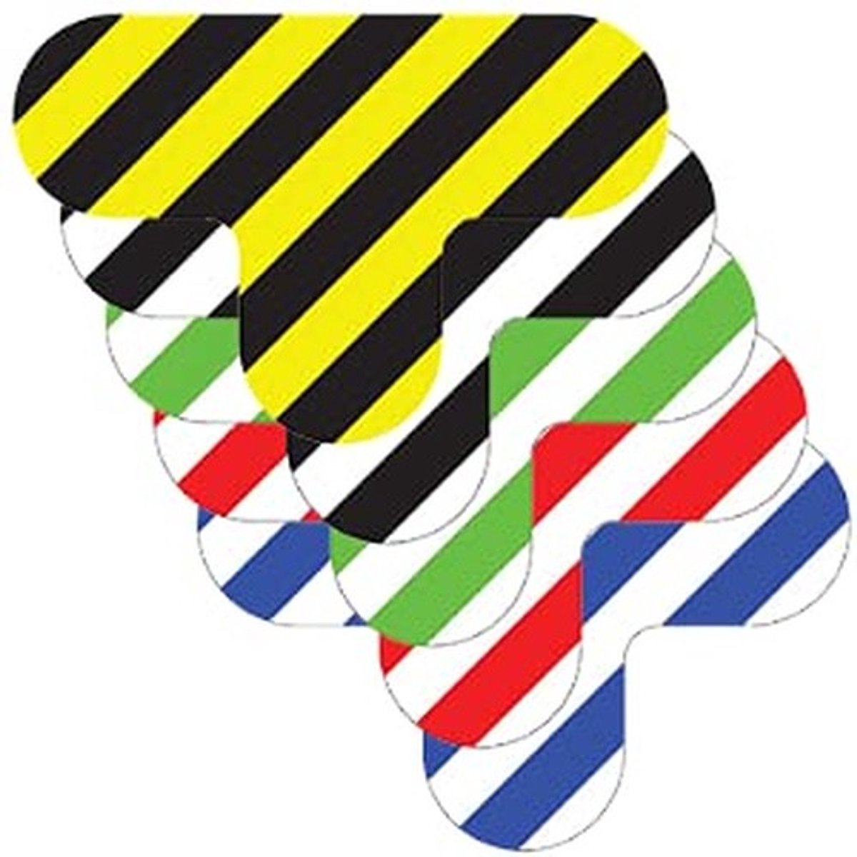 Gestreepte Vloermarkering - Geel & Zwart - Antislip PVC