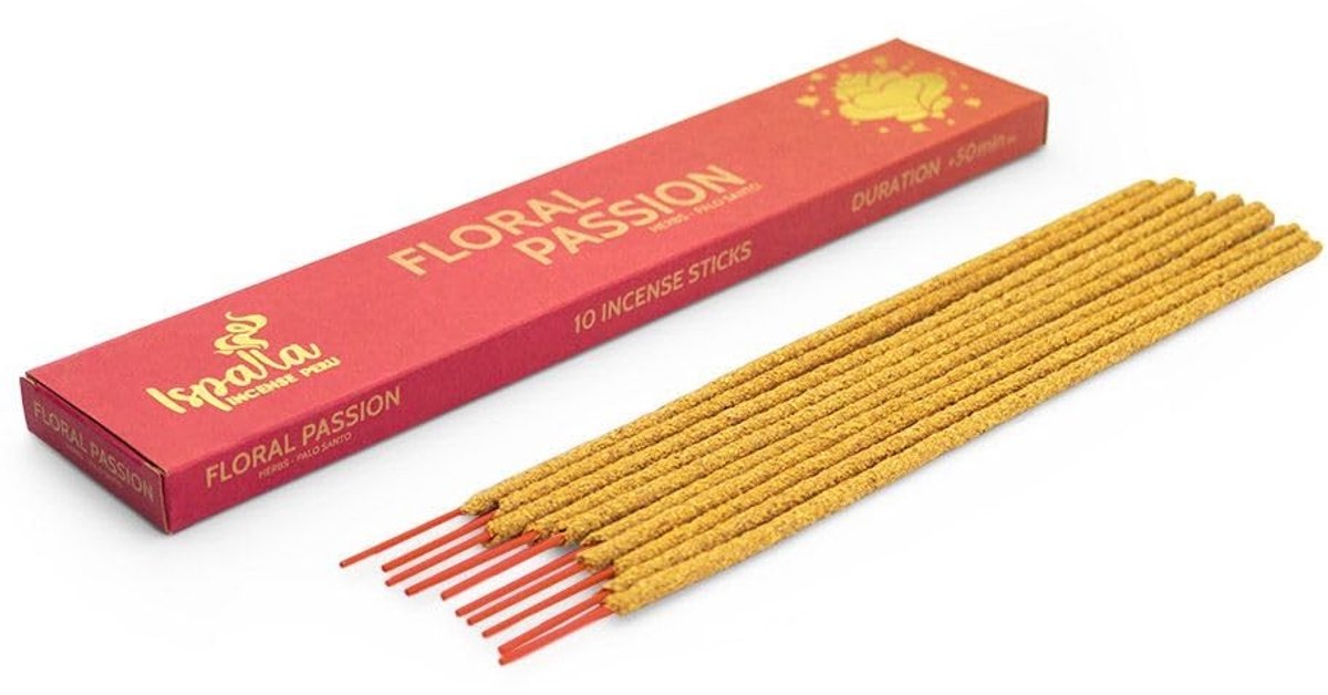 Incense Sticks Floral Passion 10 Stuks, 100% Natuurlijk
