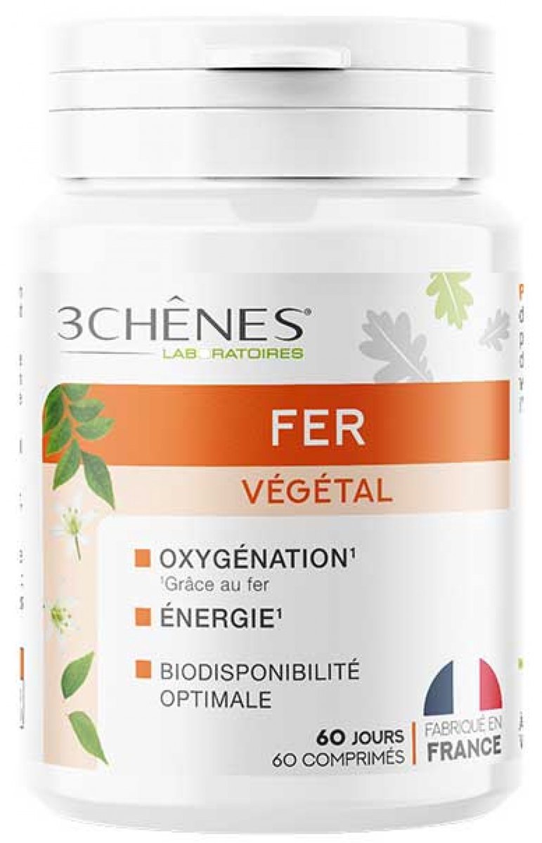 Les 3 Chênes Plantaardig IJzer 60 Tabletten