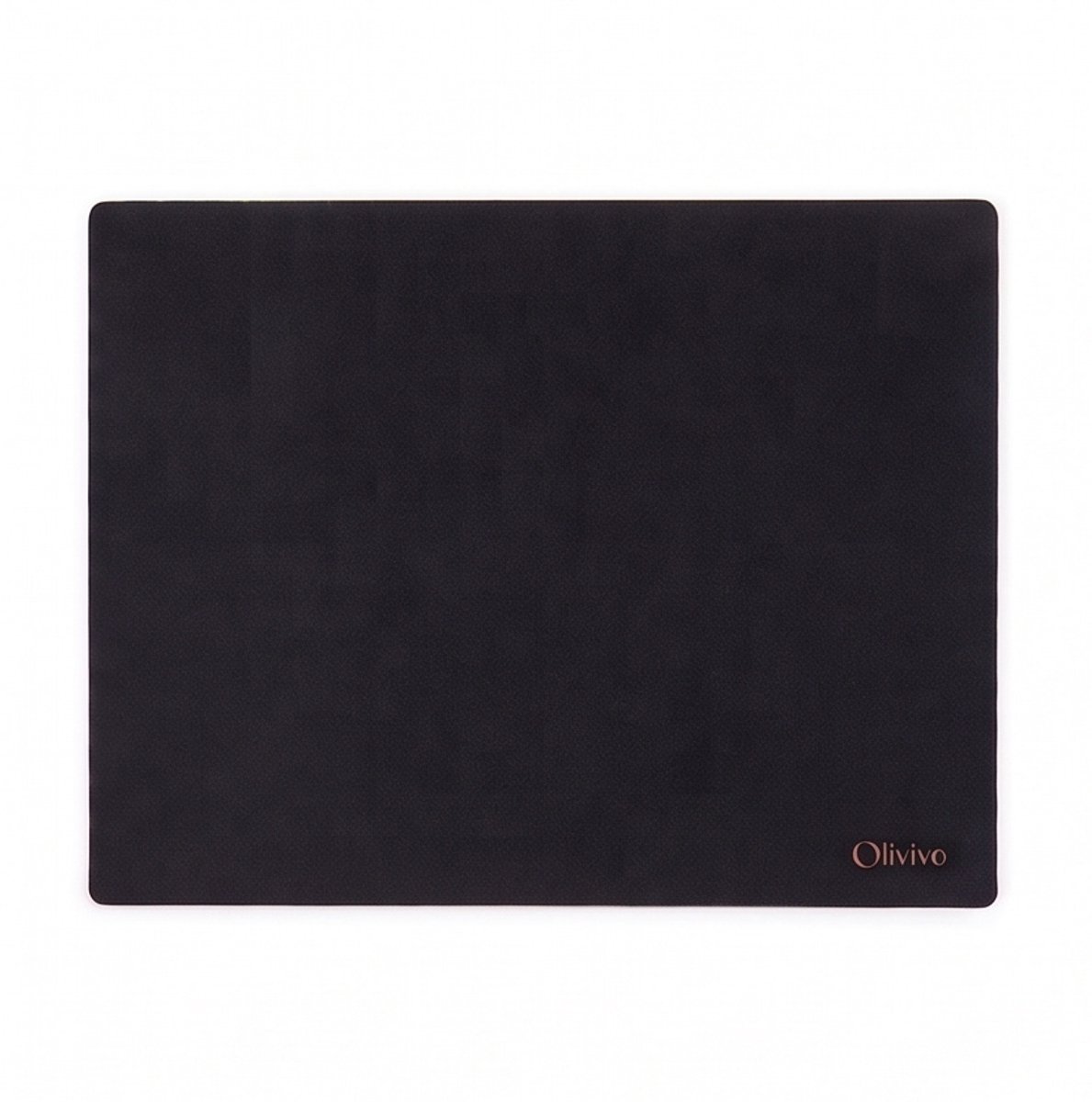 Olivivo® Muismat Zwart - 30x25 CM - Anti Slip - Waterproof - Desktop mat