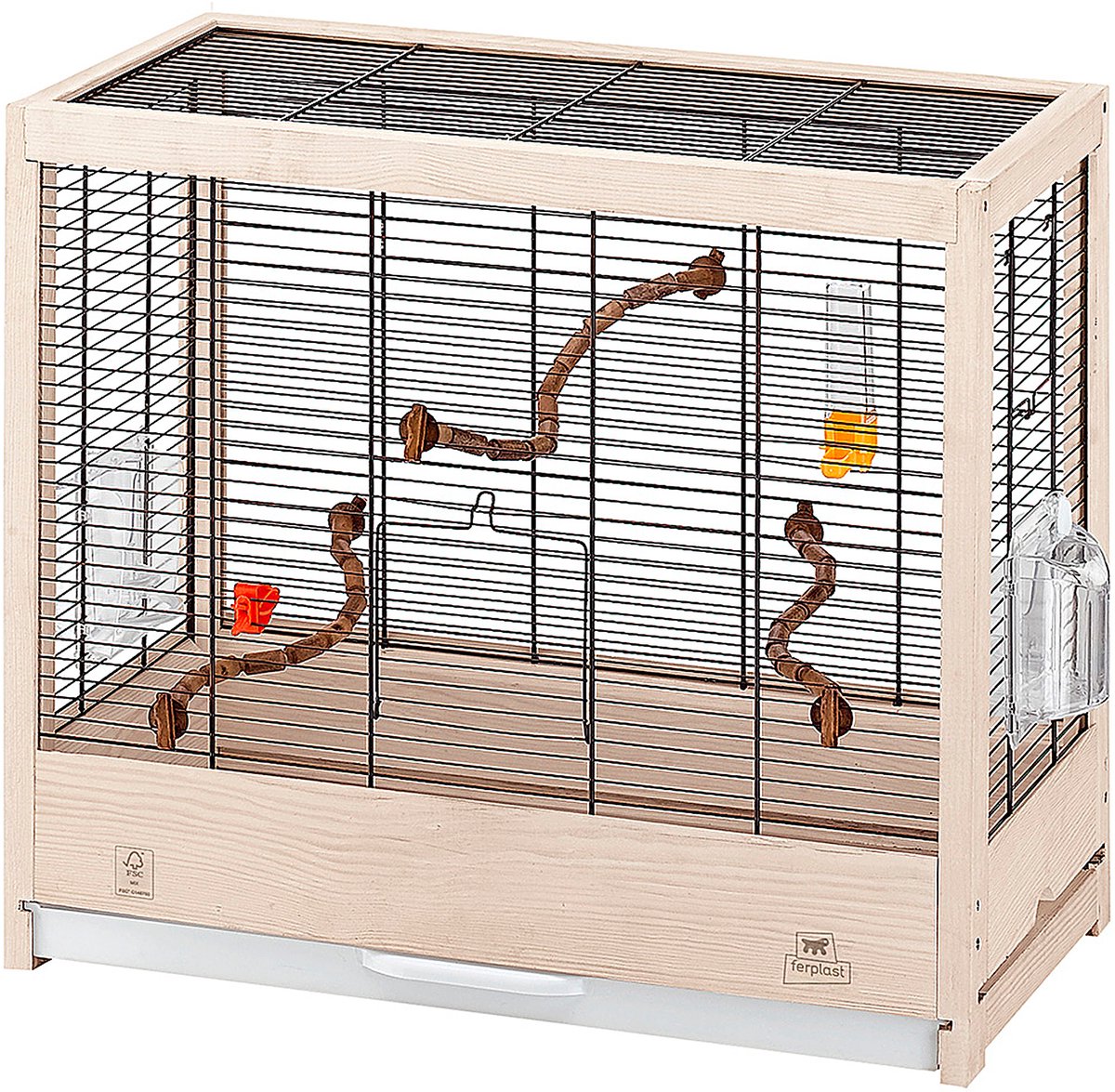 Bol.com Ferplast Vogelkooi Giulietta 4 - 57 x 30 x 50 cm aanbieding