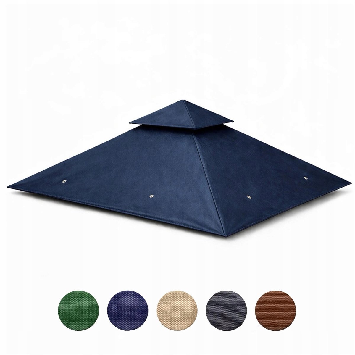 Dak voor tuinpaviljoen 3x3m - Waterdicht PVC, Navy Blauw