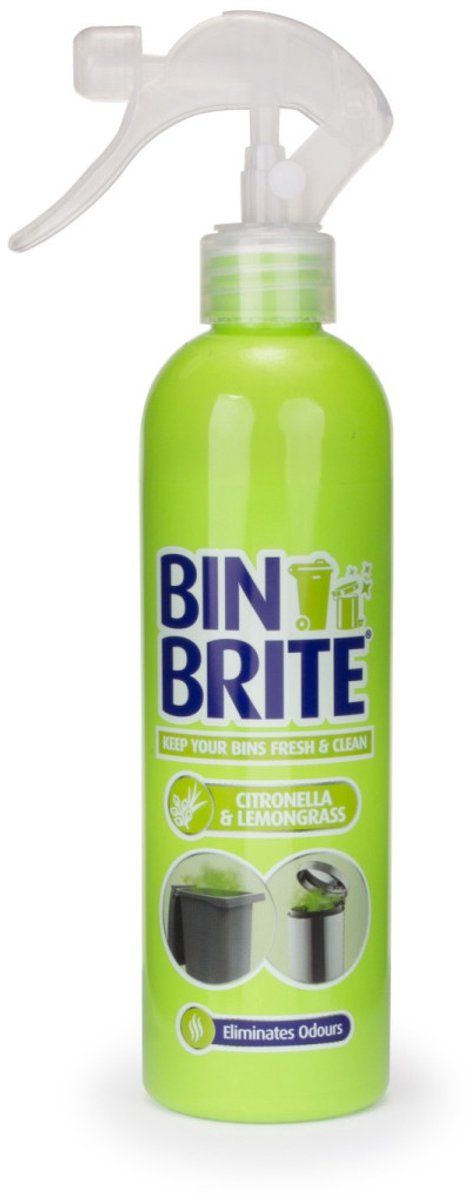 Bin Brite vuilnisbak verfrisser spray - Citronella & Citroengras (1 stuks à 400 ml)