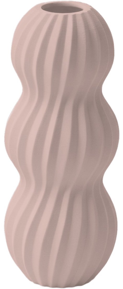 Layvo Runa Vaas - Bloesem - 20 cm - droogbloemen vaas - organische vaas - gerecycled plastic