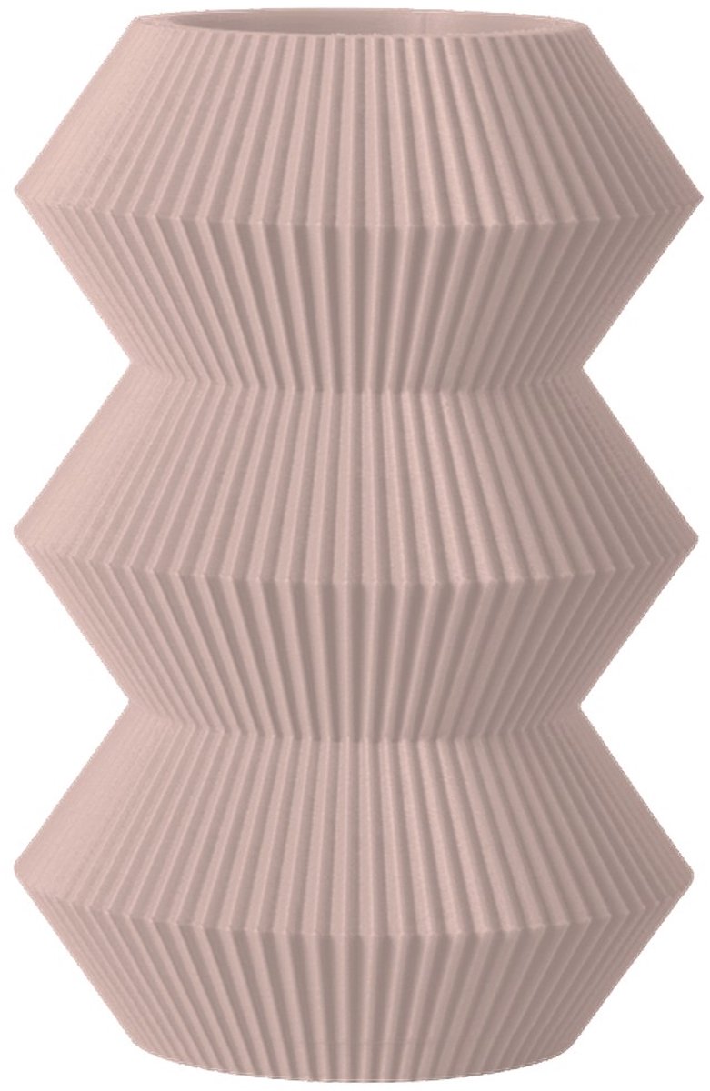 Layvo Orden Vaas - Bloesem - 20 cm - droogbloemen vaas - geometrische vaas - gerecycled plastic