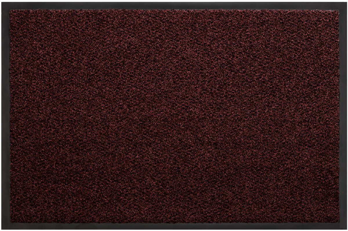 Schoonloopmat Ingresso - Deurmat Binnen - 60x90 cm - Bordeaux - Antislip - 100% Polyamide - Vochtabsorberend