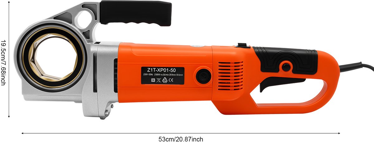 Elektrische Buisdraadmachine 2300 W - 1/2 Tot 2 Inch Matrijzen - Aluminiumlegering - Voor Bouw En Loodgieterswerk