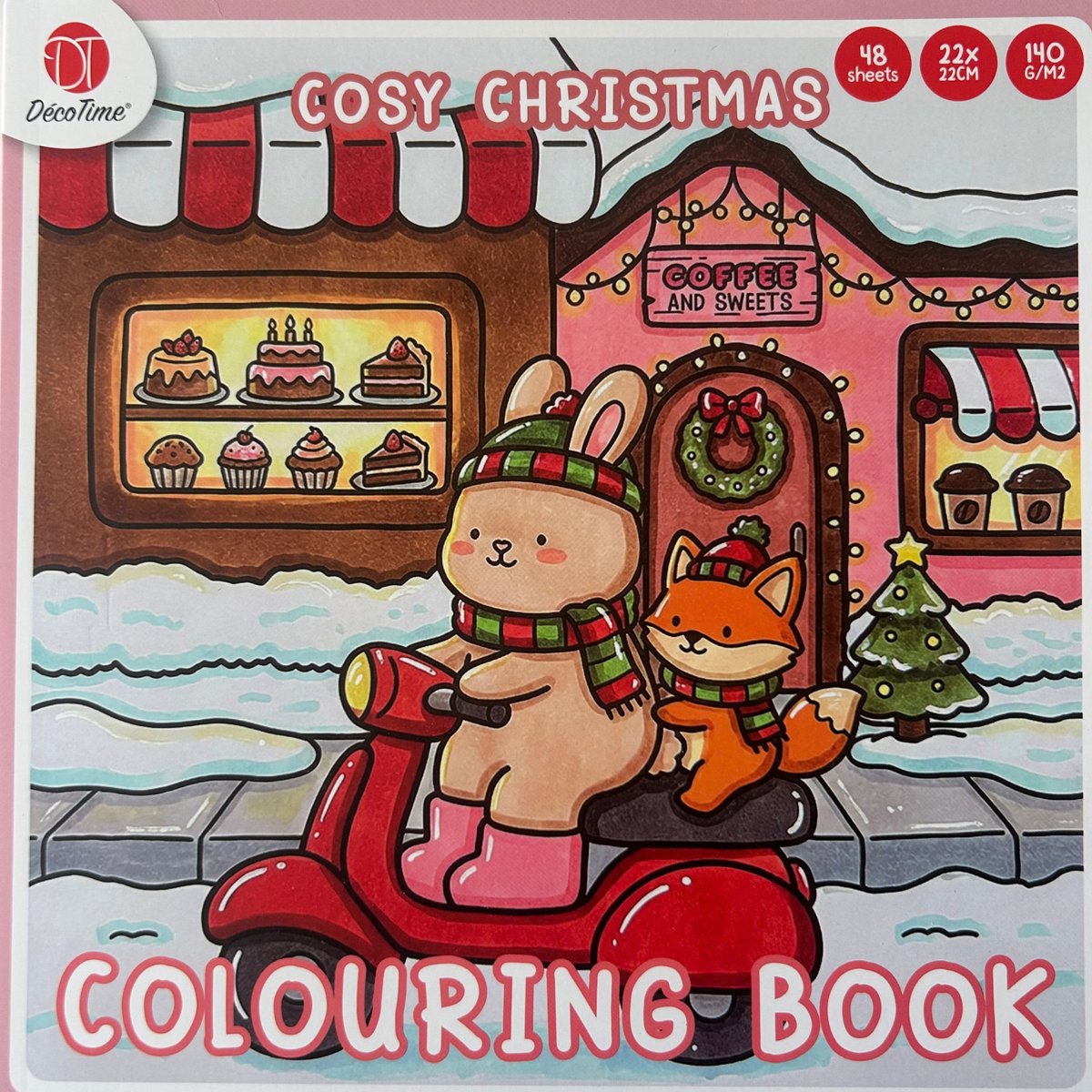 Decotime Cozy Christmas - Cozy Coloring Book - Kleurboek Voor Volwassenen - 48 pagina's - Cozy Kleurboek - Cozy Paris - Cozy Coloring - Cozy Europe - Cozy Christmas Coloring - Little Corner - Cozy Friends - Herfst - Cozy Japan - Cozy Coloring Boek