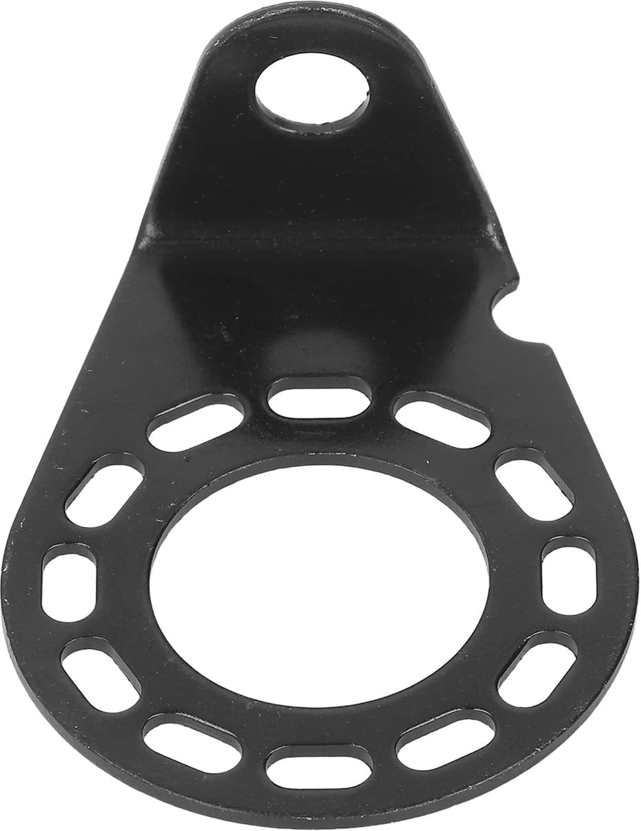 Bedrading harnas montagebeugel, trailer socket bracket kuuleyn trailer connector beugel 90 graden buig 12 holes ijzer gegalvaniseerd voor caravan 7pin 13 pins socket plug