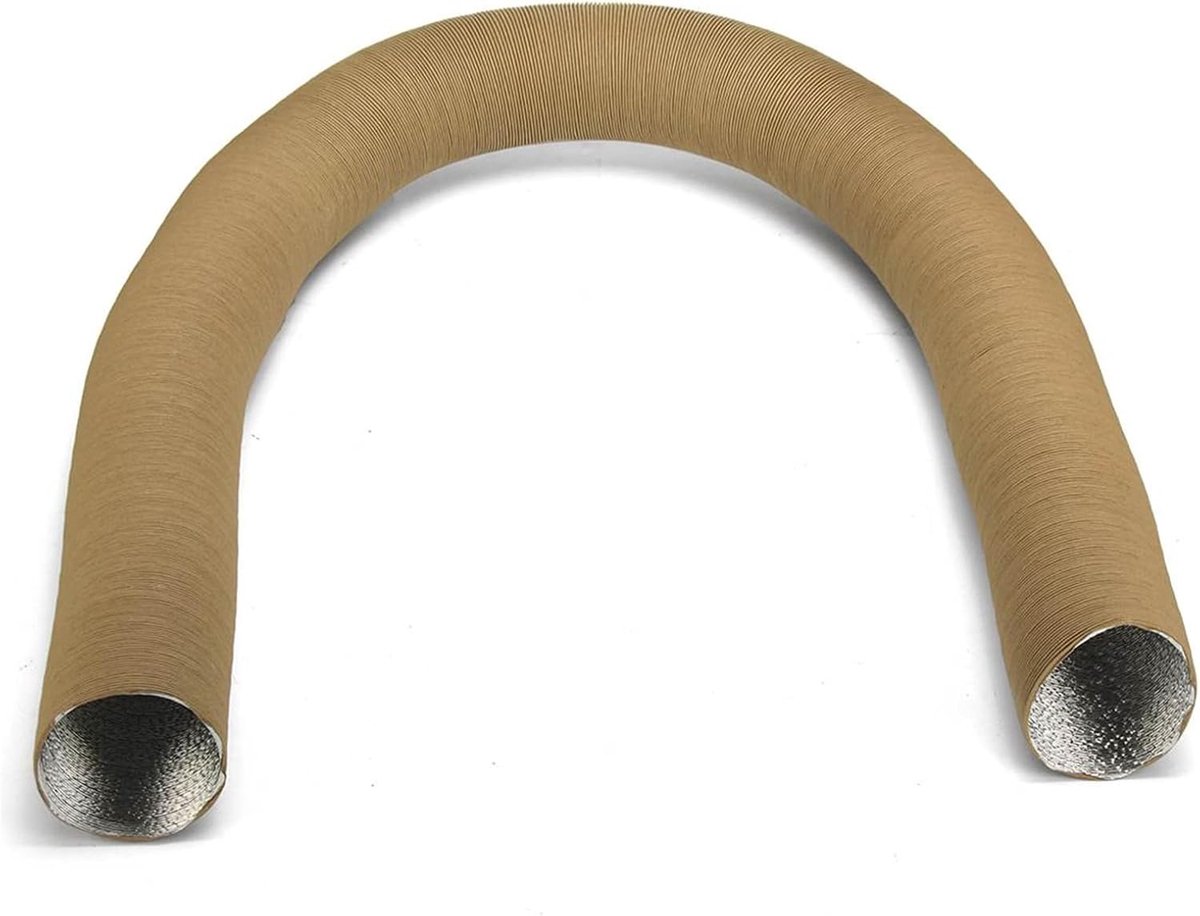 Bruine Flexibele Aluminium Kachel Kanaalpijp voor Diesel Luchtverwarmers Auto's Vrachtwagens Boten Industriële Machines 200 cm (60 mm)