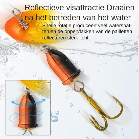Spinner Kunstaas 360 Graden Roterende Swimbait Jig Lepel Kunstaas — afbeelding 3