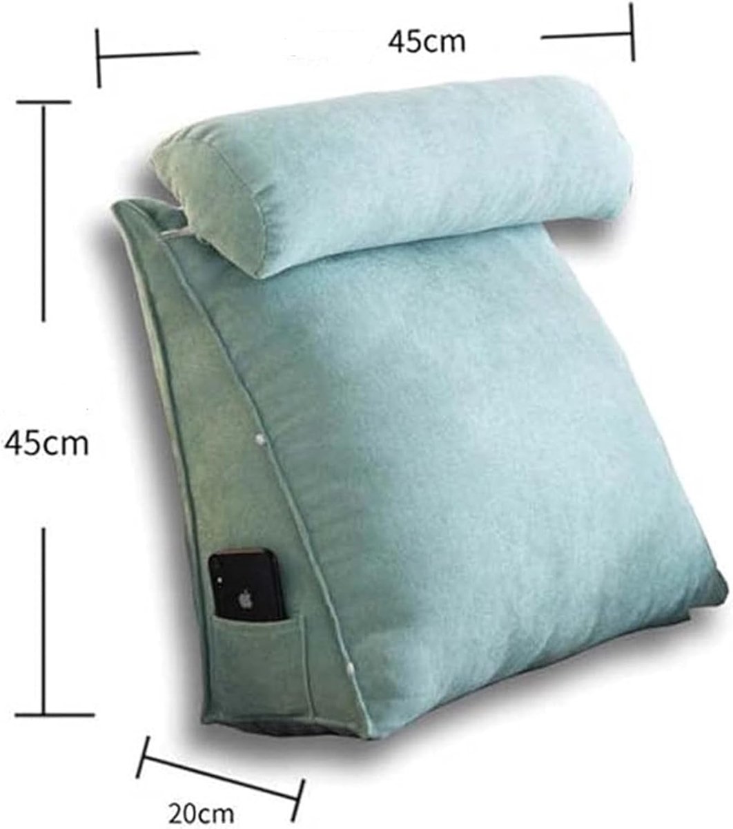 Suède bekleding bankkussen met rugsteun, comfortabel