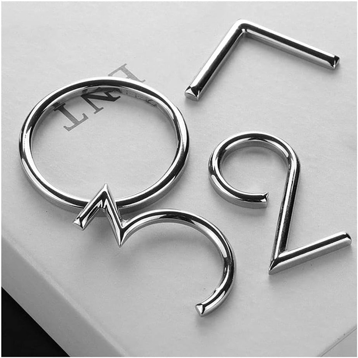 Deurnummers, 1 stuks Zilver Zwarte Cijfers 0-9, Retro Messing Digitale Muur Decoratief, Villa Hotel DIY Deurplaten Slaapzaal Nummer, Hoogte: 6 cm (Kleur: Zwart-1 Stuks, Maat: Numme