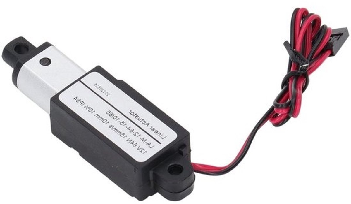 Micro-lineaire actuator van 10 mm - Elektrisch aangedreven - Aluminium behuizing - DC-voeding - Mini-bewegingsmechanisme voor landbouw - 12 V