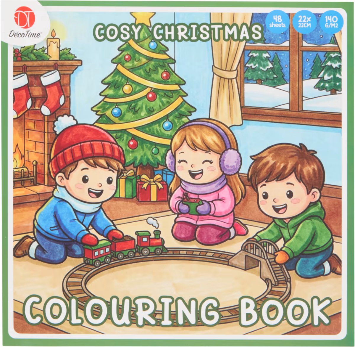 Cozy Christmas - Cozy Coloring Book - 48 Pagina's - Decotime - Batch 2 - Decotime Kleurboek Kerst - Kleurboek Voor Volwassenen - 48 pagina's - Cozy Kleurboek - Cozy Coloring - Cozy Europe - Little Corner - Cozy Friends - Herfst - Cozy Coloring Boek