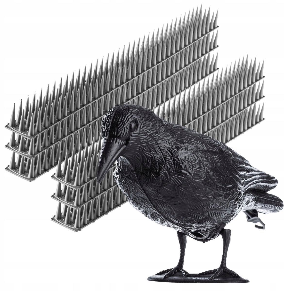 KADAX Raben-Tauben-Vogelabwehr + Spikes 6 Stk