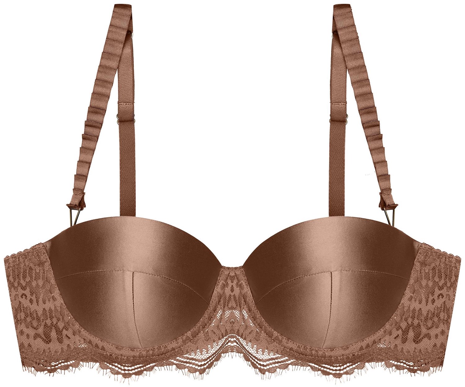 ESOTIQ Brillant - Push-upbeha - 70D - Goudbruin - Kanten details Bruin;Goud
