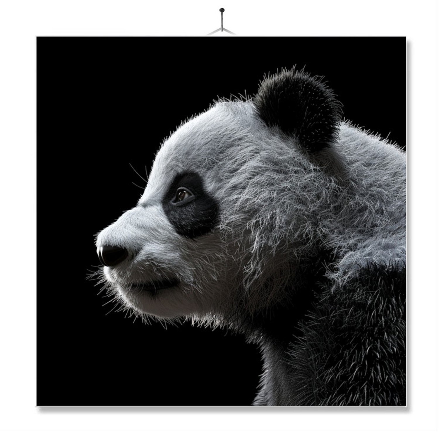 MC Living Tegel Met Opdruk | Geschenk | Dier | Closeup | Pandabeer Ontwerp 2