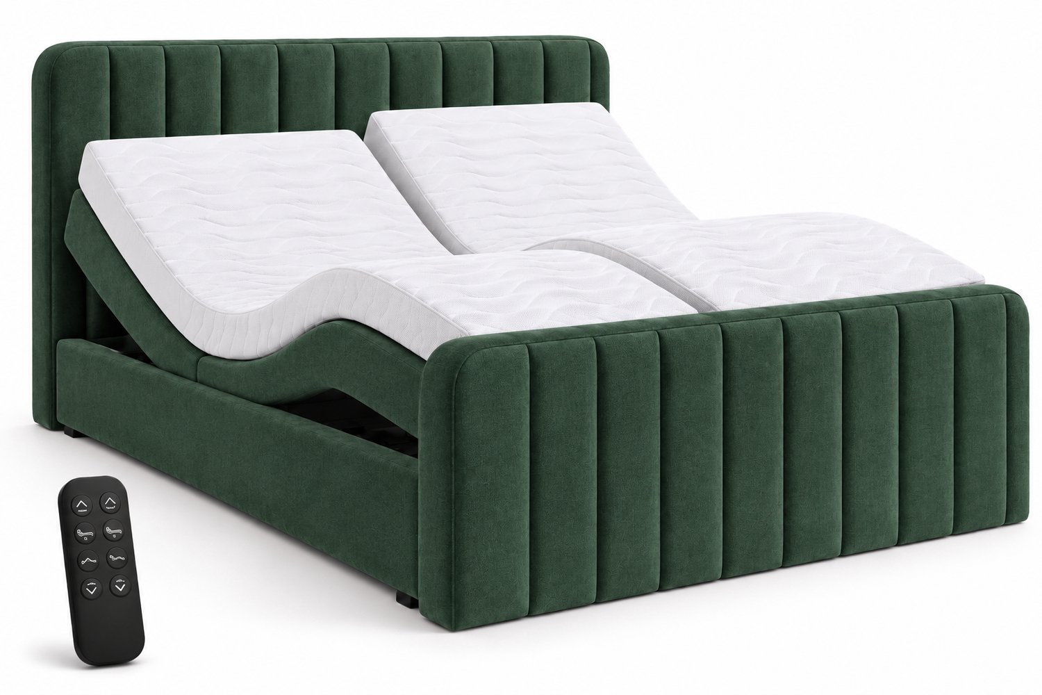 Boxspring FD Boxspring Florence Elektrisch verstelbaar 140x200 cm Donkergroen