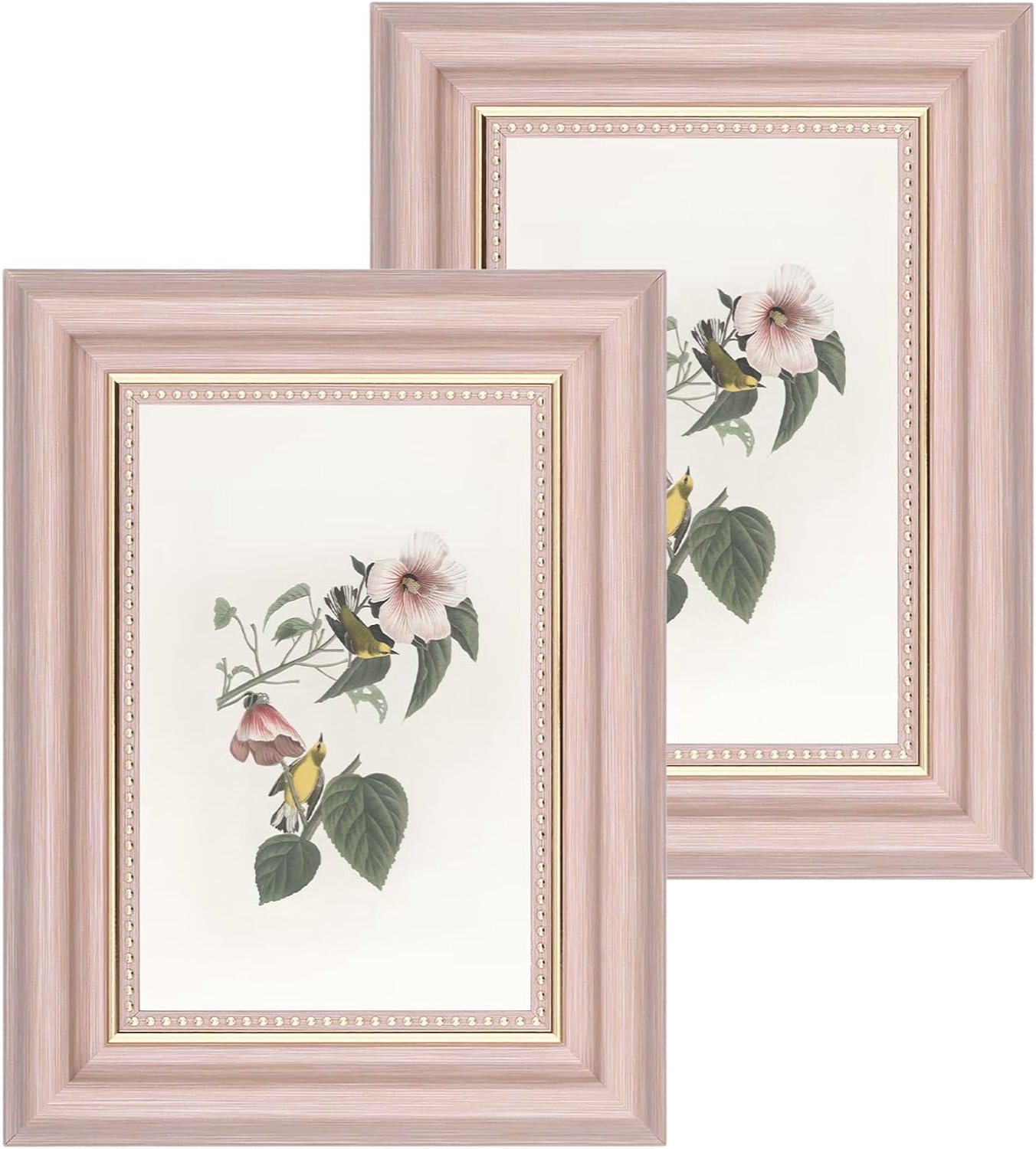 m3rkl00s Fotolijstjes - Decoratieve Fotolijsten - Vintage Woondecoratie - Interieurstyling- 2 stuks Roze