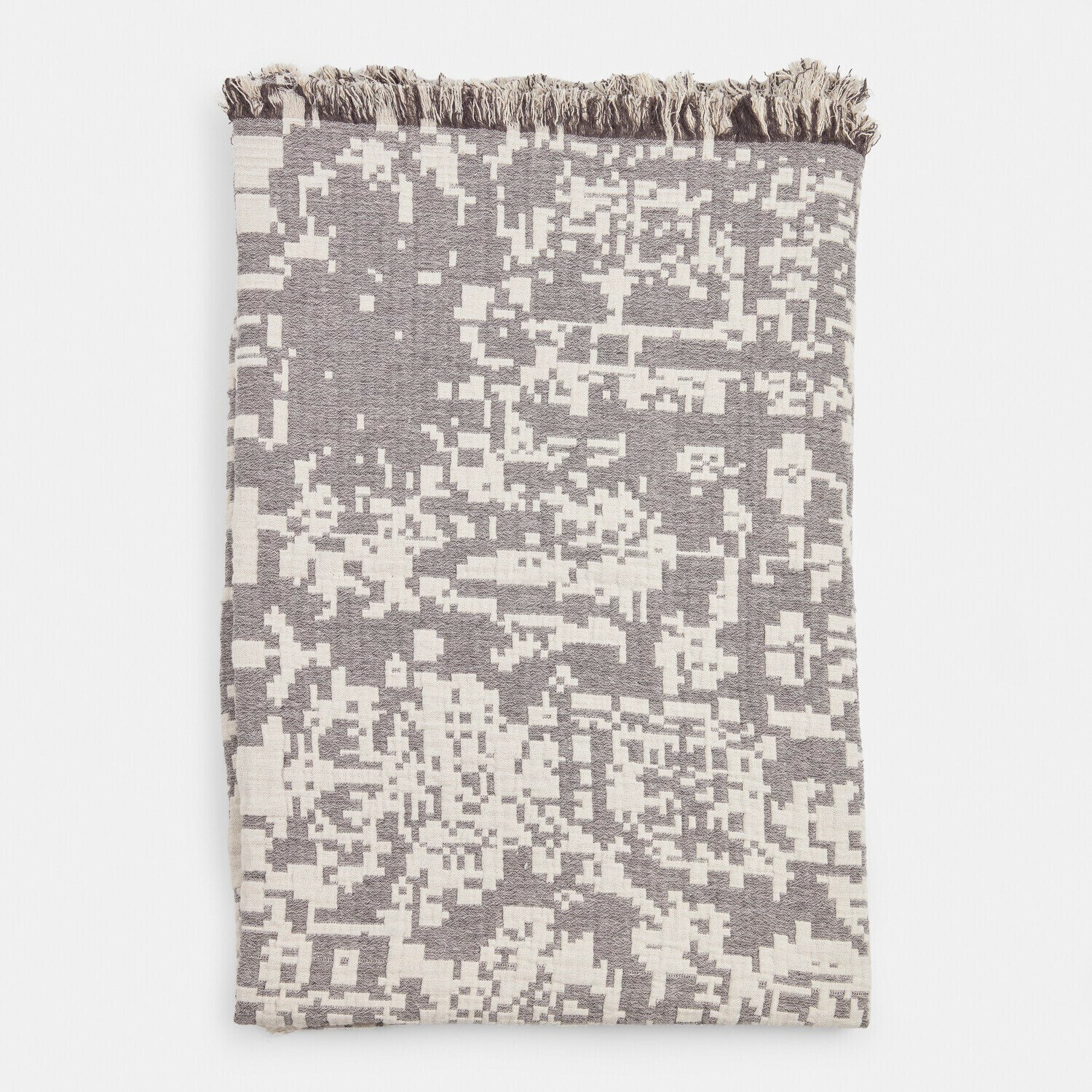 Loberon Plaid Lymora grijs/zwart