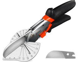 Professionele Plintenschaar / Verstekschaar 45°-135° - Verbeterd Model - RVS - Plintentang - Plintenknipper - Laminaatknipper