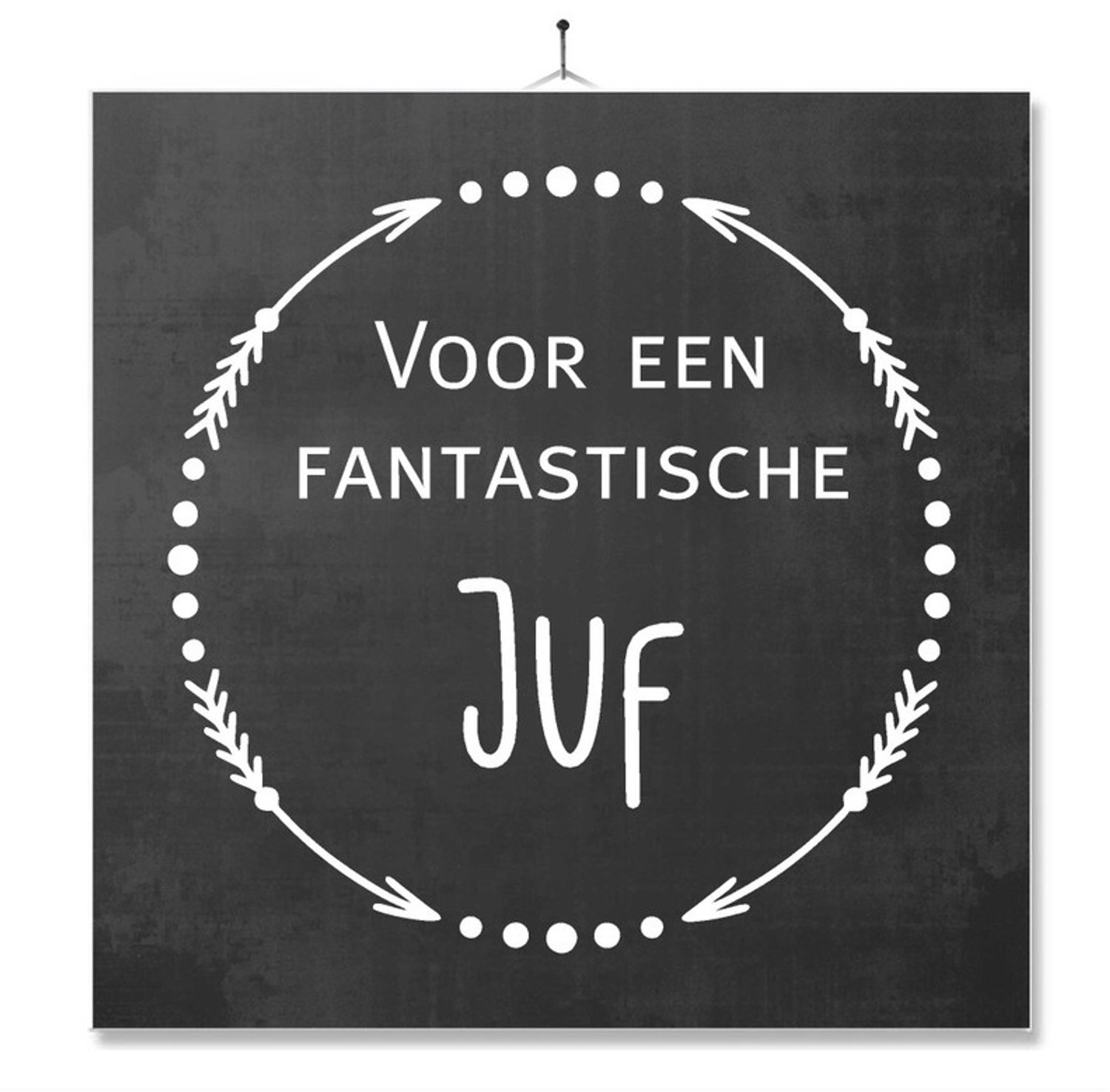 MC Living Tegel Met Opdruk | Geschenk | Kado | Voor een fantastische juf Multi-Color