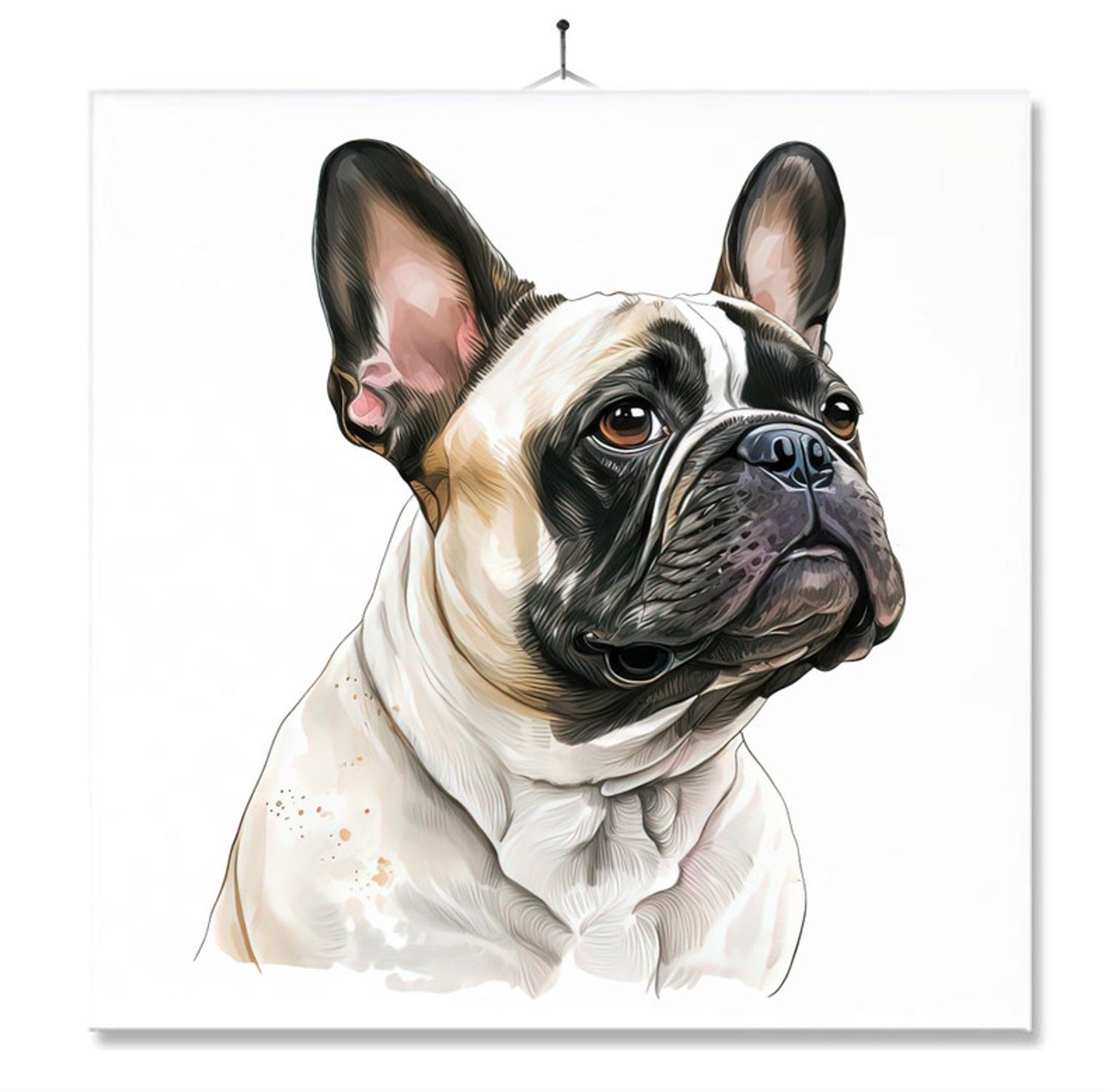 MC Living Tegel Met Opdruk | Verjaardag kado | Toilet WC | Boston Terrier Ontwerp 4