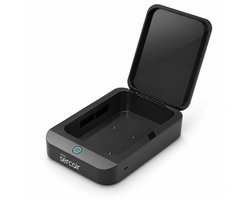 DrPhone PureBox UV – UV-C Reinigingsbox voor Smartphones en Accessoires – USB-laadpoort – Zwart