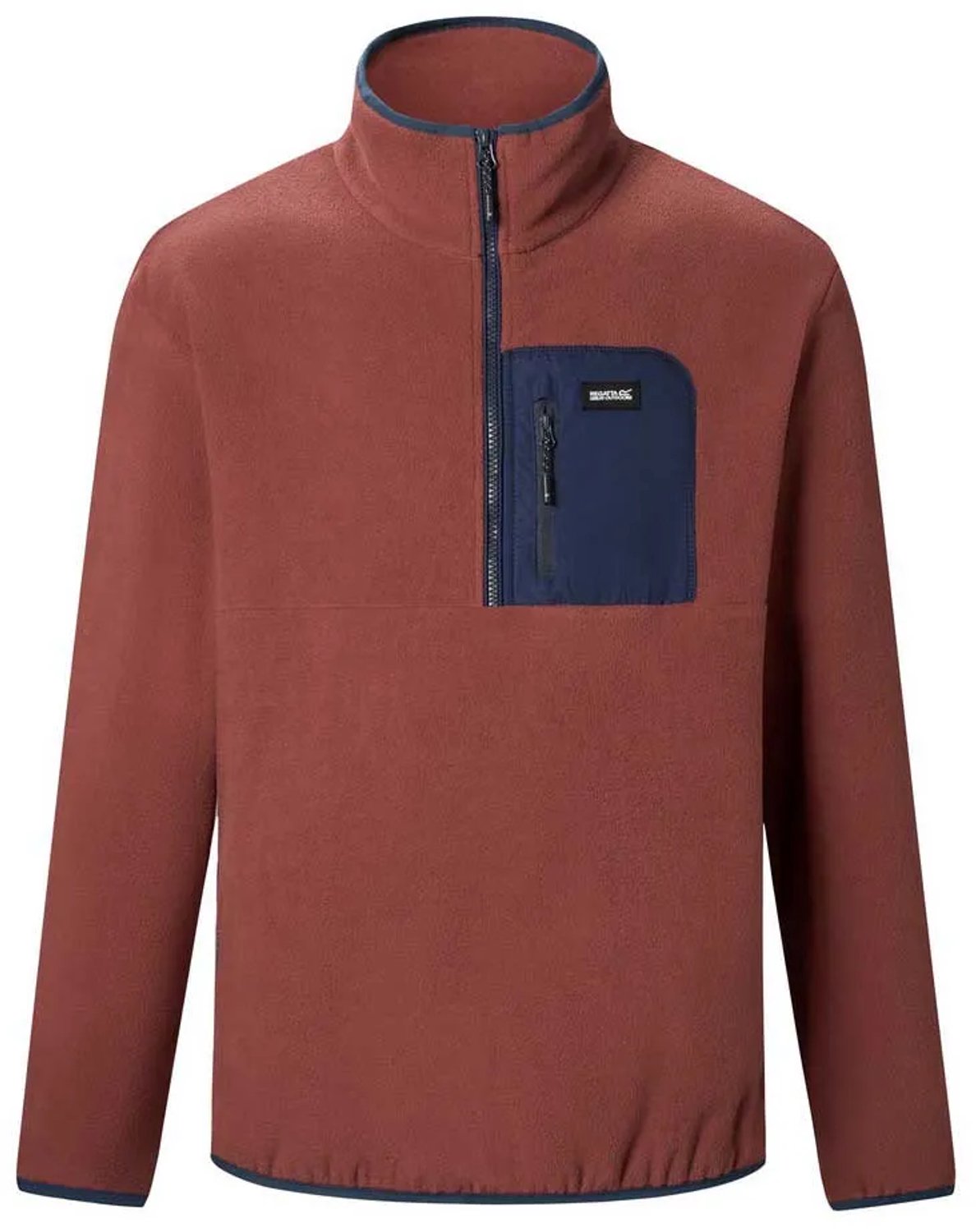 Regatta Frankie Fleece Met Halve Rits Rood,Oranje L Man