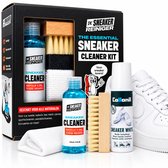 Witte Schoenen Weer Wit Maken? Complete Sneaker Cleaning Kit met Cleaner & Witsel – De Sneaker Reiniger® – Sneaker Verzorgingskit met Schoenwitsel & Borstel – Herstelt Witte Kleur van schoen