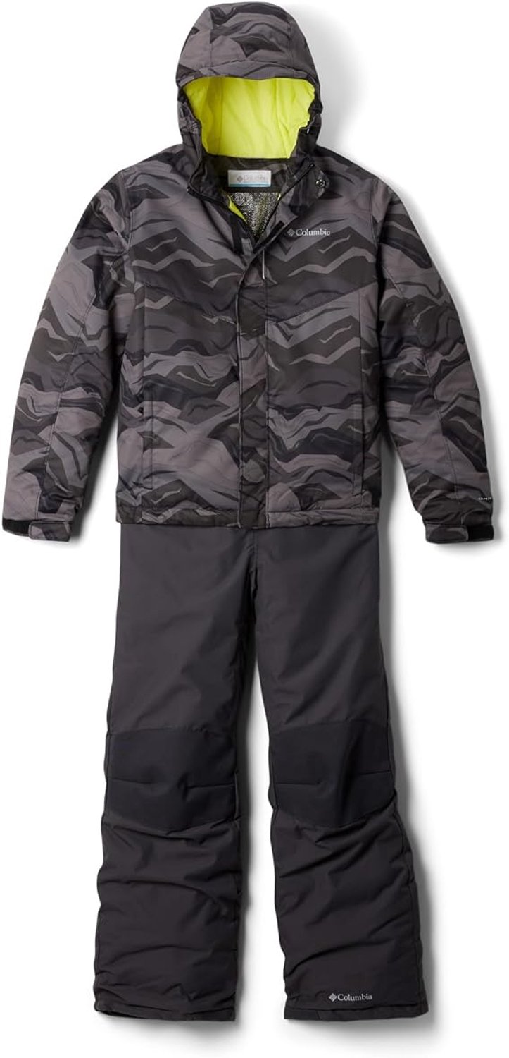 Columbia Buga Skiset Kinderen – – Ski-Jas en Skibroek – Waterdichte Wintersportset – Warme Winterkleding – Ski- en Snowboardpak – Unisex Groen
