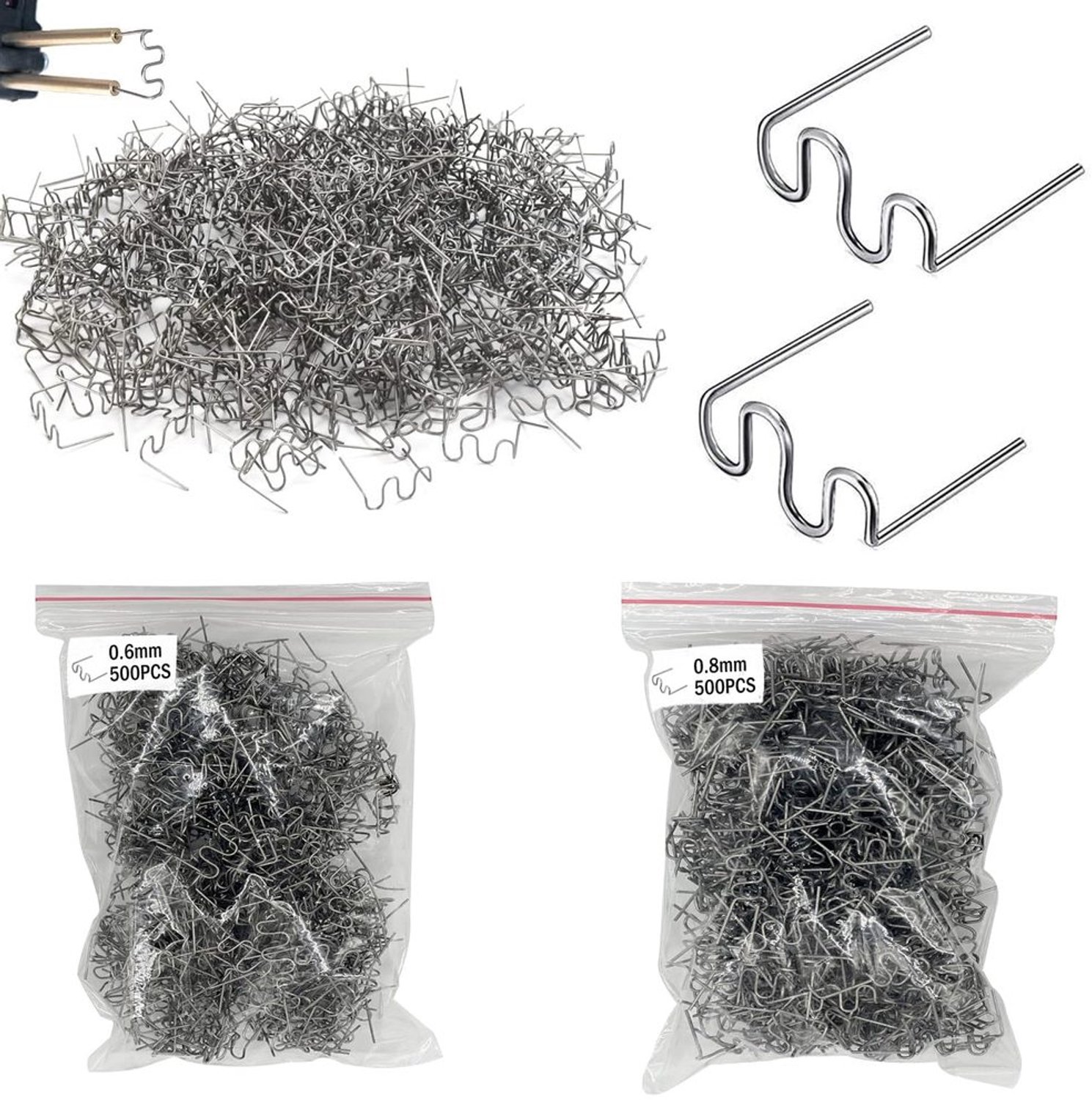 1000 Stuks Kunststof Lasapparaat met Roestvrijstalen Hot Staples