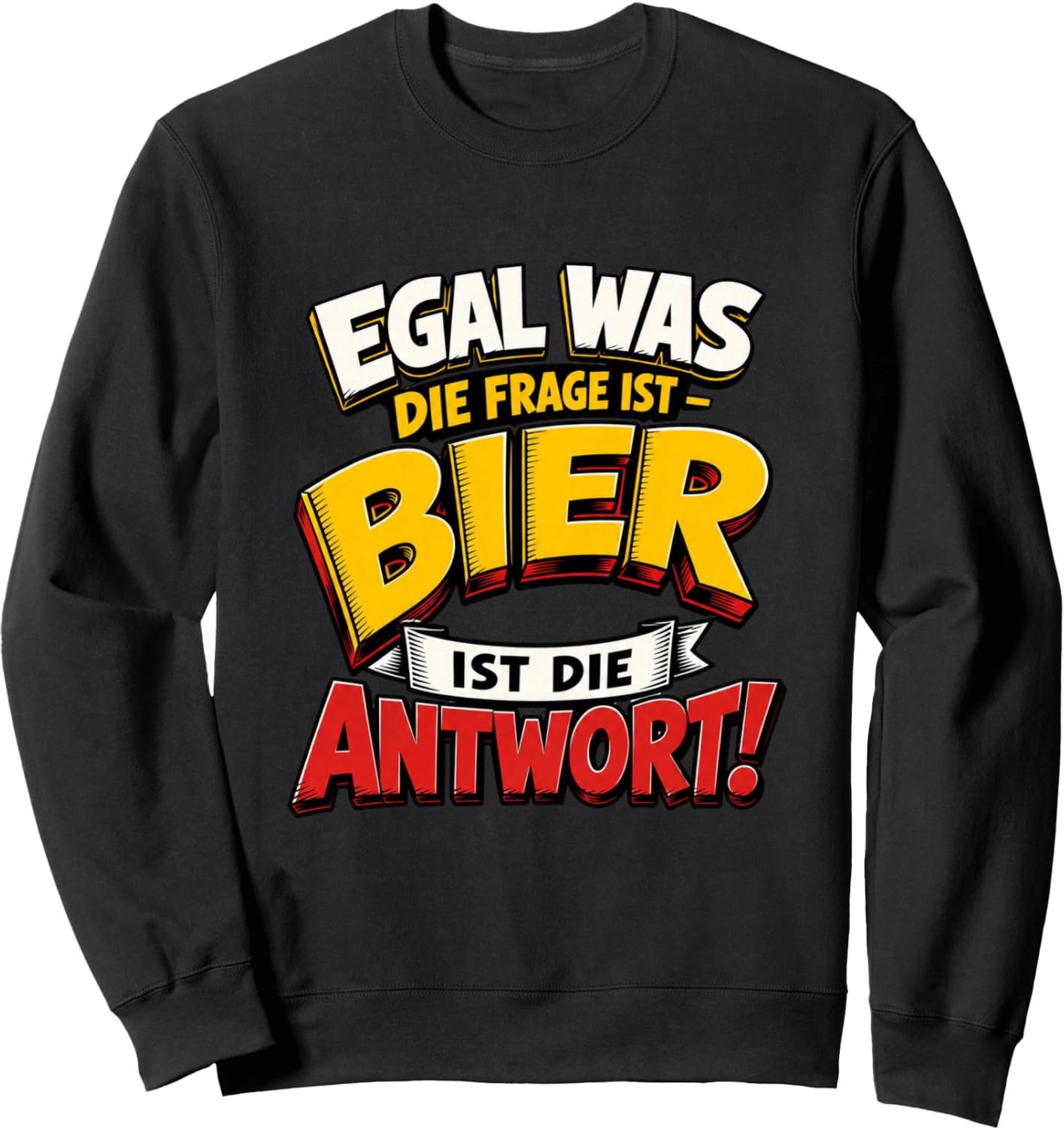 Bierglas Motiv Sweatshirt