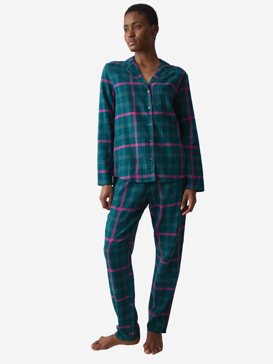 Triumph Pyjama Red Label Boyfriend GREEN - DARK COMBINATION