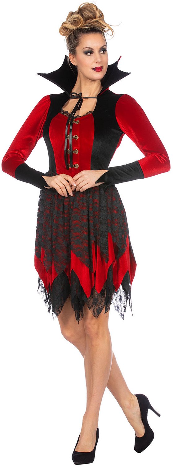 Vampier Jurk Blood Queen Velvet Premium - Maat 44
