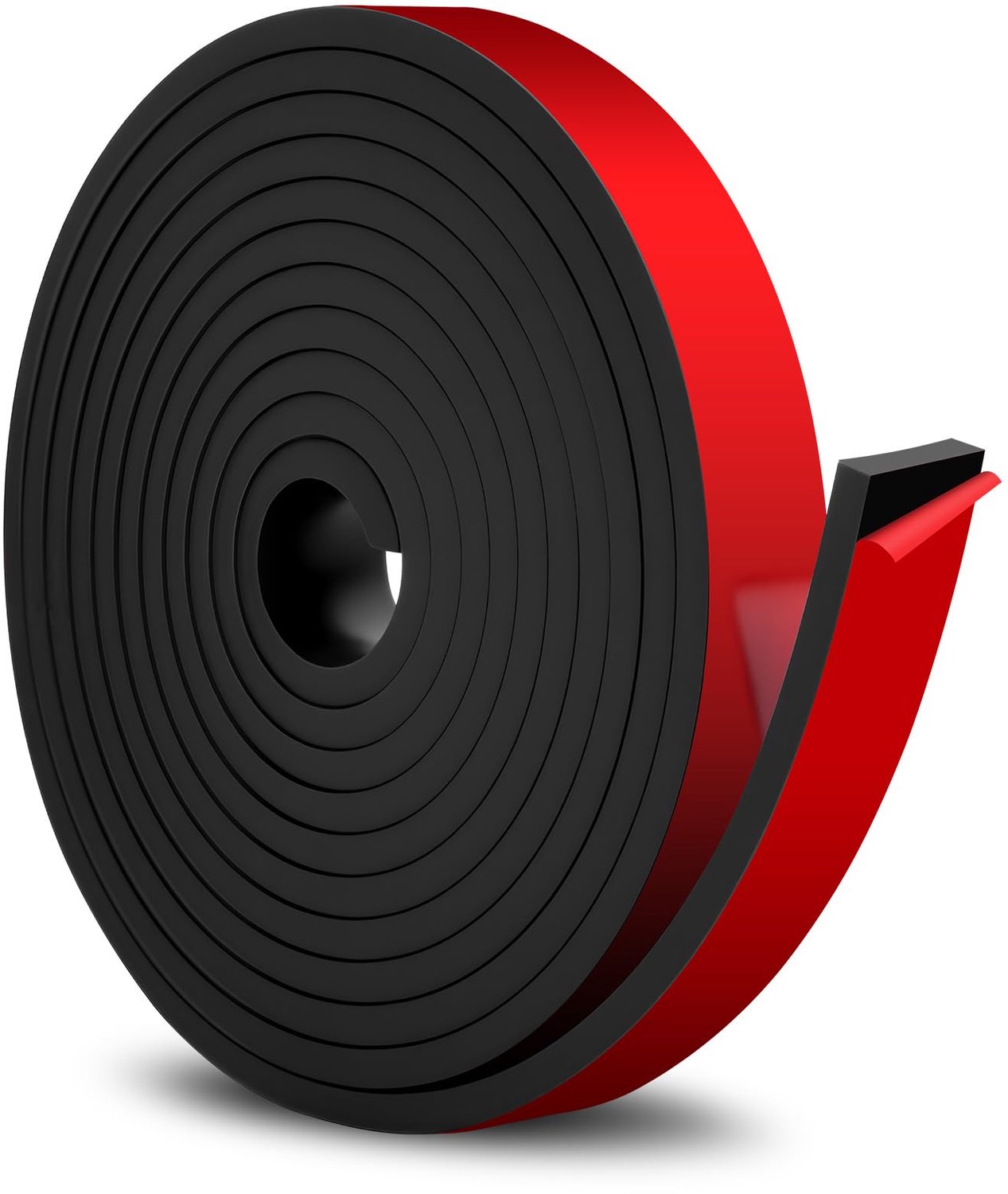 Flexibele Rubberstrip met Zelfklevende Achterkant, 3m x 20mm x 5mm